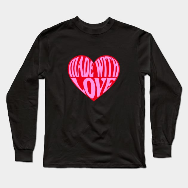 Made with love heart Long Sleeve T-Shirt by beakraus